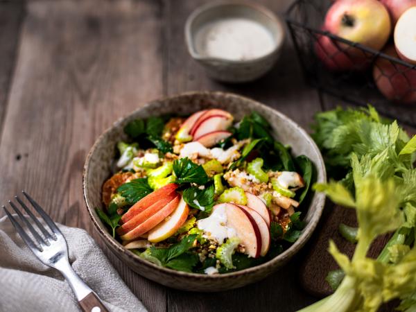 Crunch Meets Cream: This Apple Salad Just Gets It photo