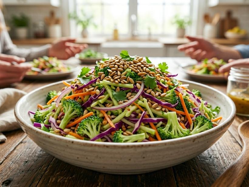 Vegan Broccoli Slaw That Actually Tastes Like Something You Crave photo