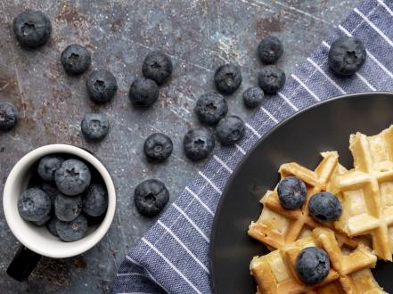 Start Your Day Right with Real Blueberry Waffles photo