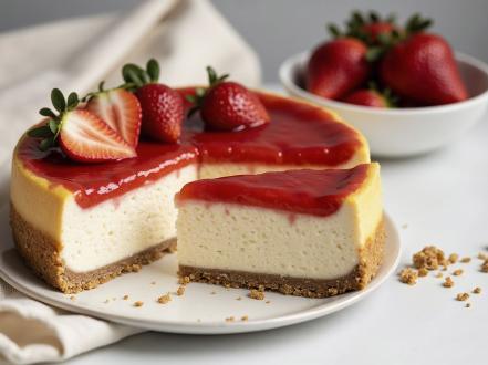 A Strawberry Flan Cake That Doesn't Ask for Much but Gives Plenty photo