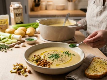 Vegan Potato Leek Soup Recipe: Creamy, Dairy-Free, One Pot photo